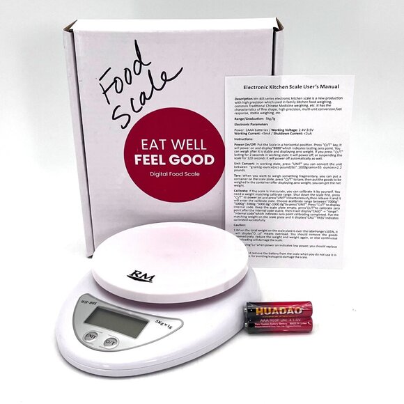 RM Digital Electronic Kitchen Food Scale WH-B05 New With Box & Batteries - Picture 1 of 8